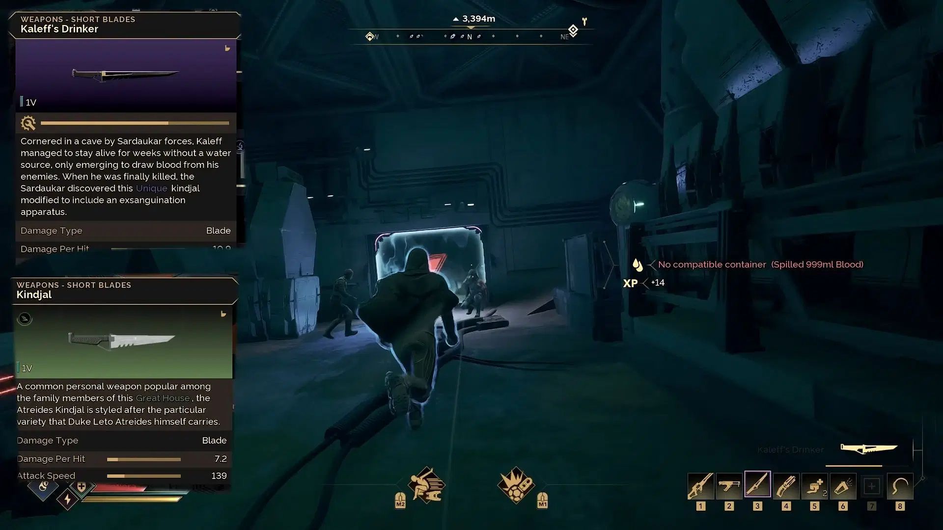 Kaleff's drinker unique weapon schematic location in Dune Awakening