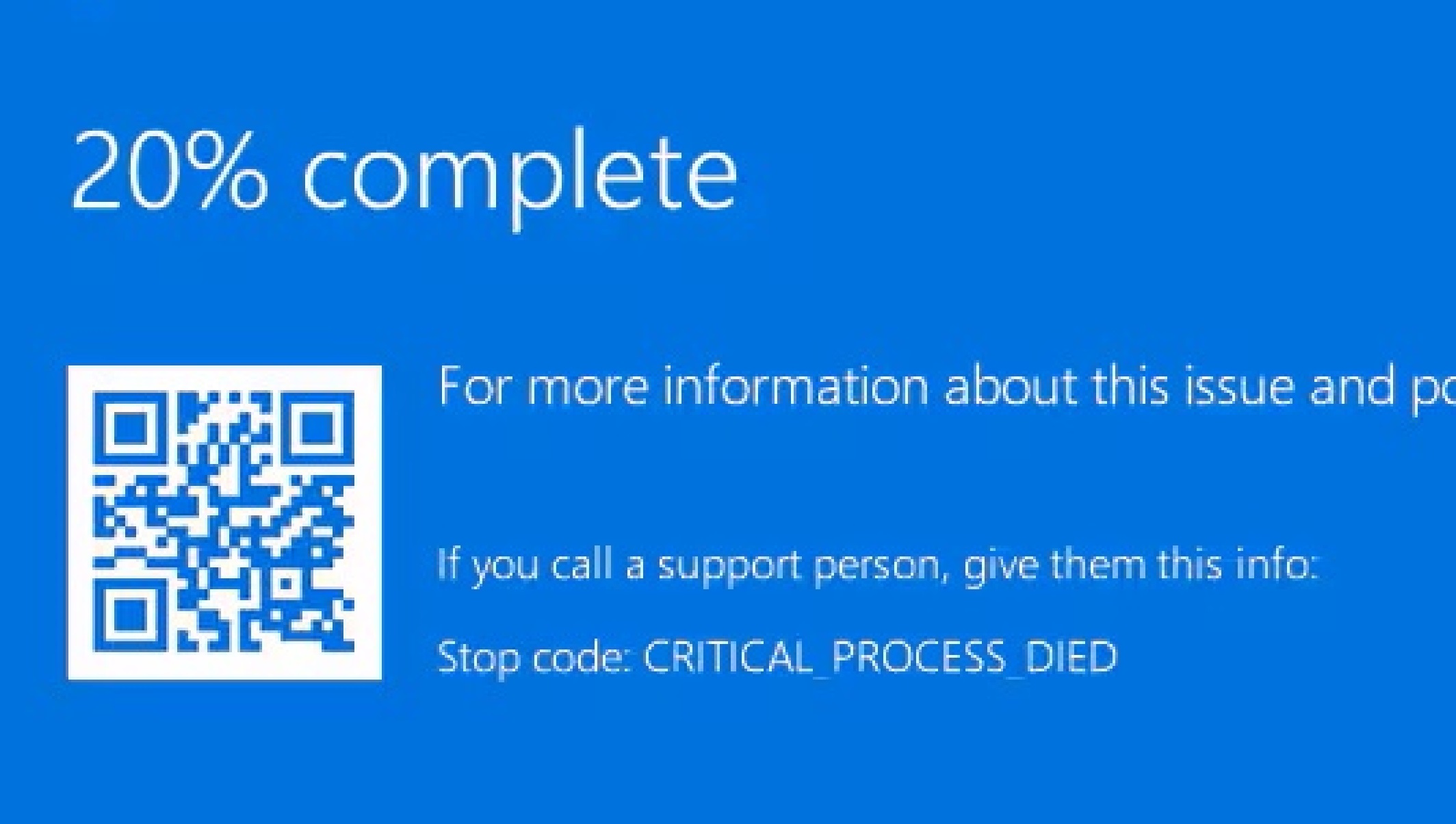 BSOD error message
