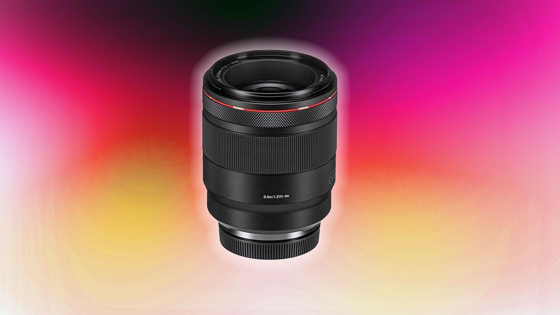 Image showing the Canon F1.4 prime lens