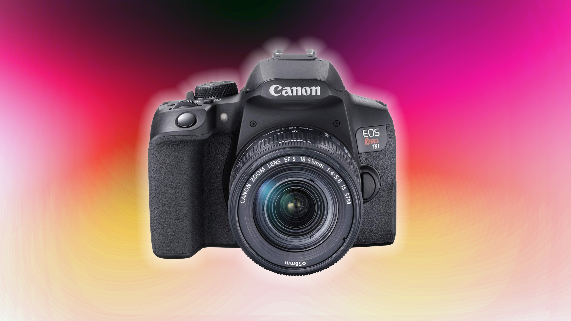 Image showing the Canon 850D with 18-55mm lens kit