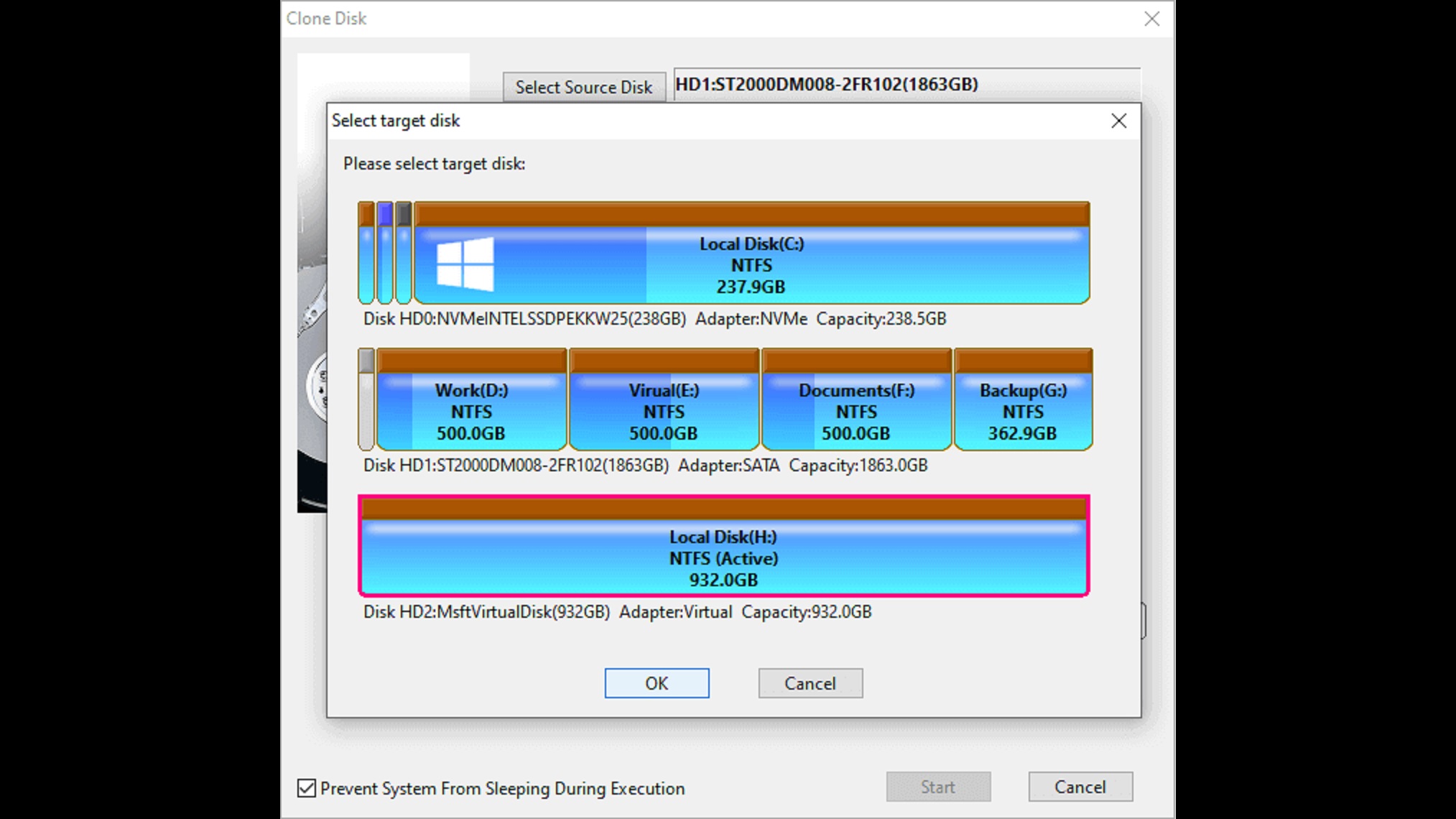 Picture of the DiskGenius Software