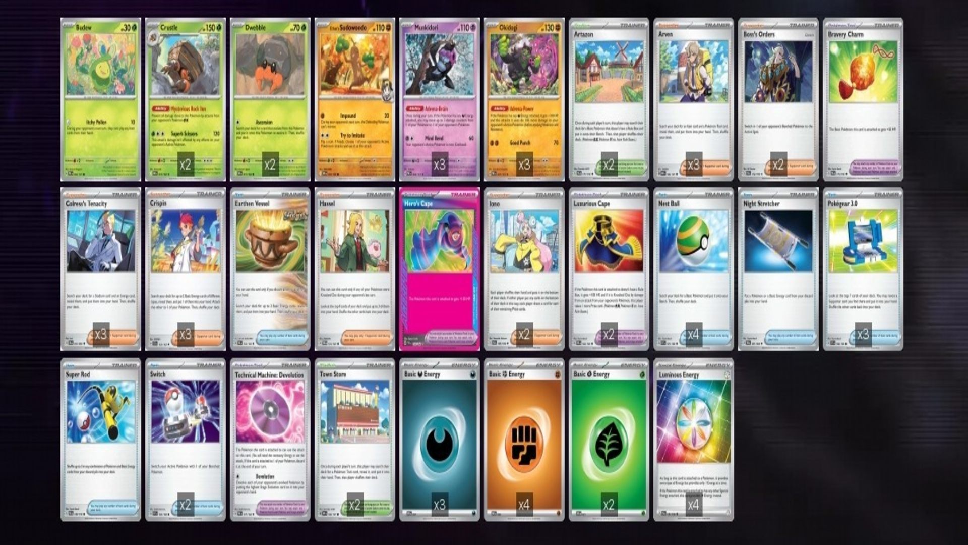 Crustle decklist (Image via TPC)