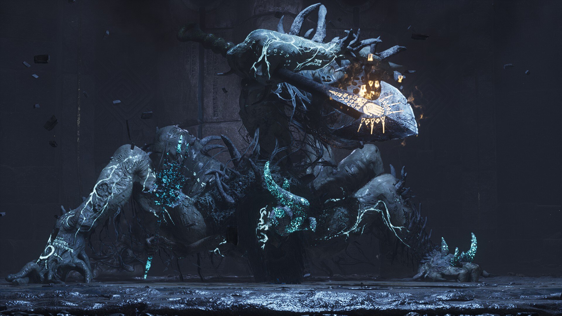 Phase 2 of the Anguished Guardian of the Ruins (Image via Neowiz)