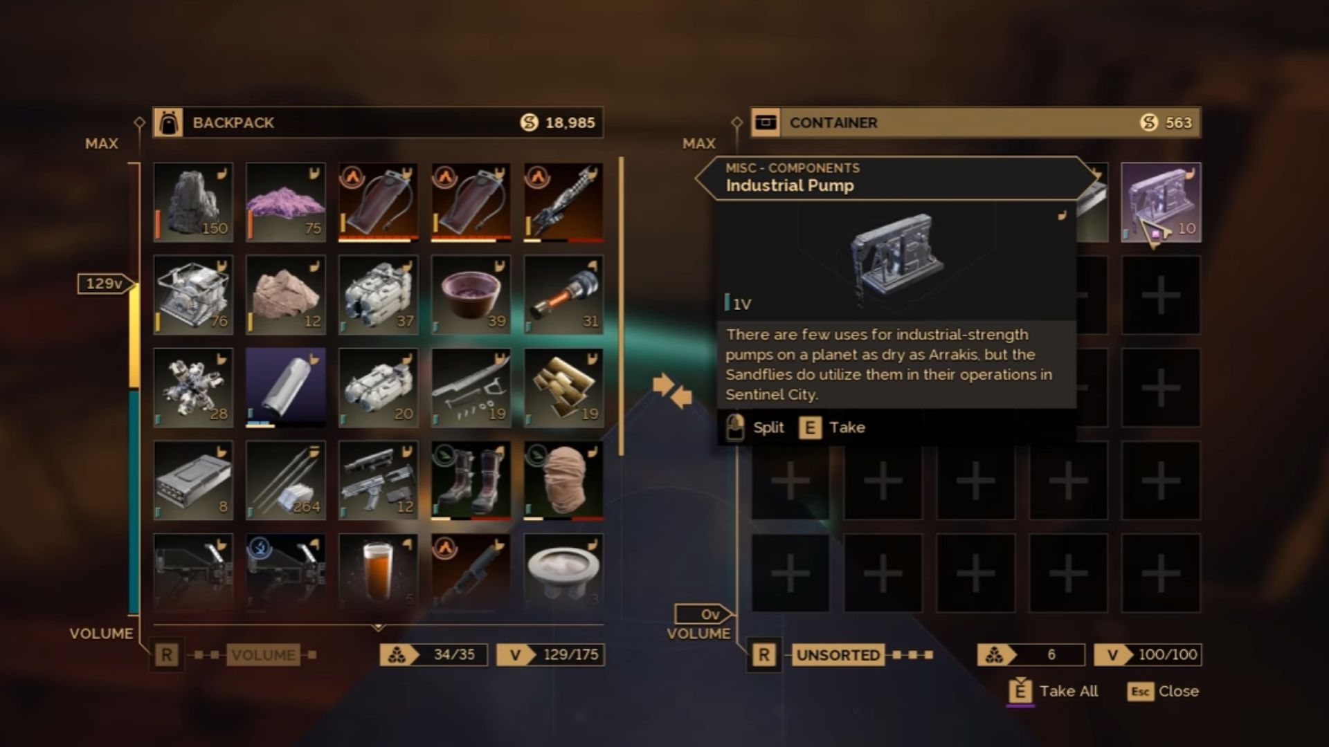 You'll find the pumps in the Sentinel City (Source: Funcom, @HeRo2u2/YouTube)