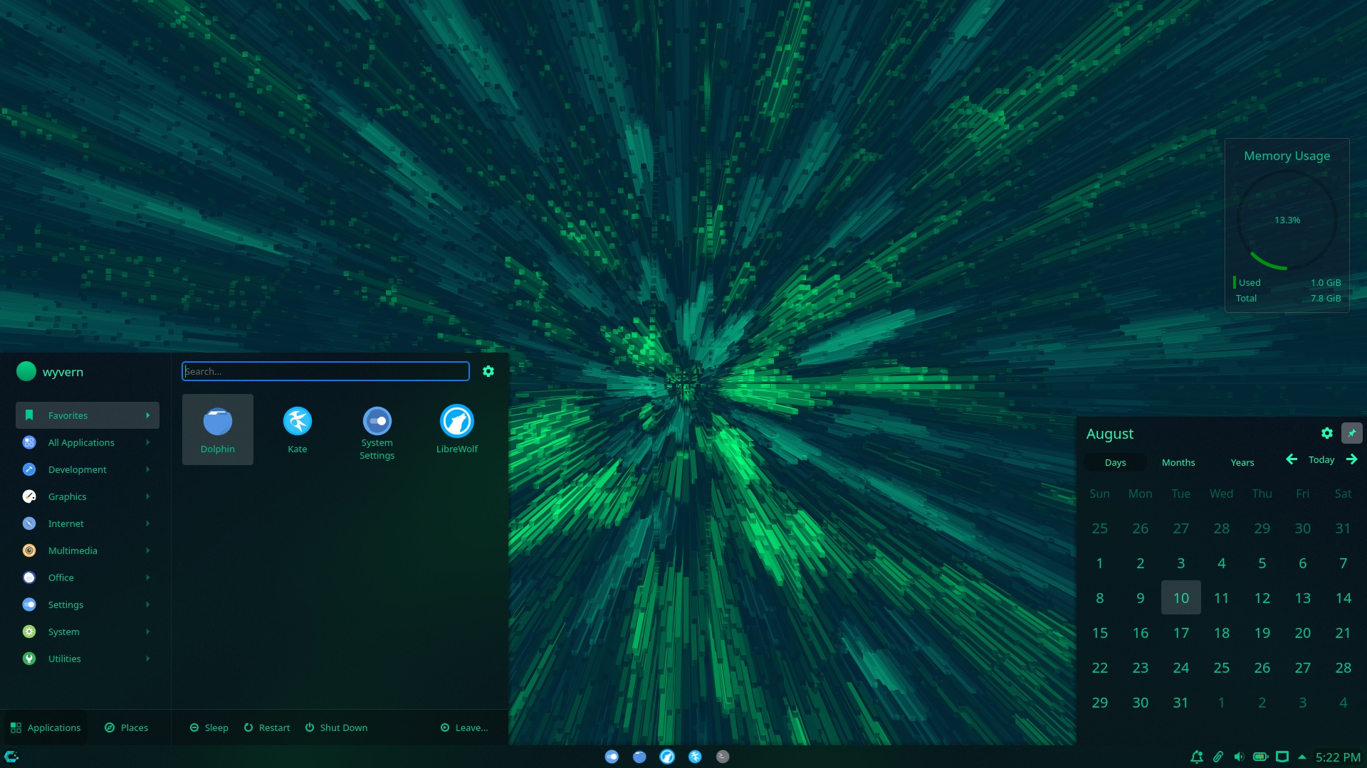 CachyOS homescreen