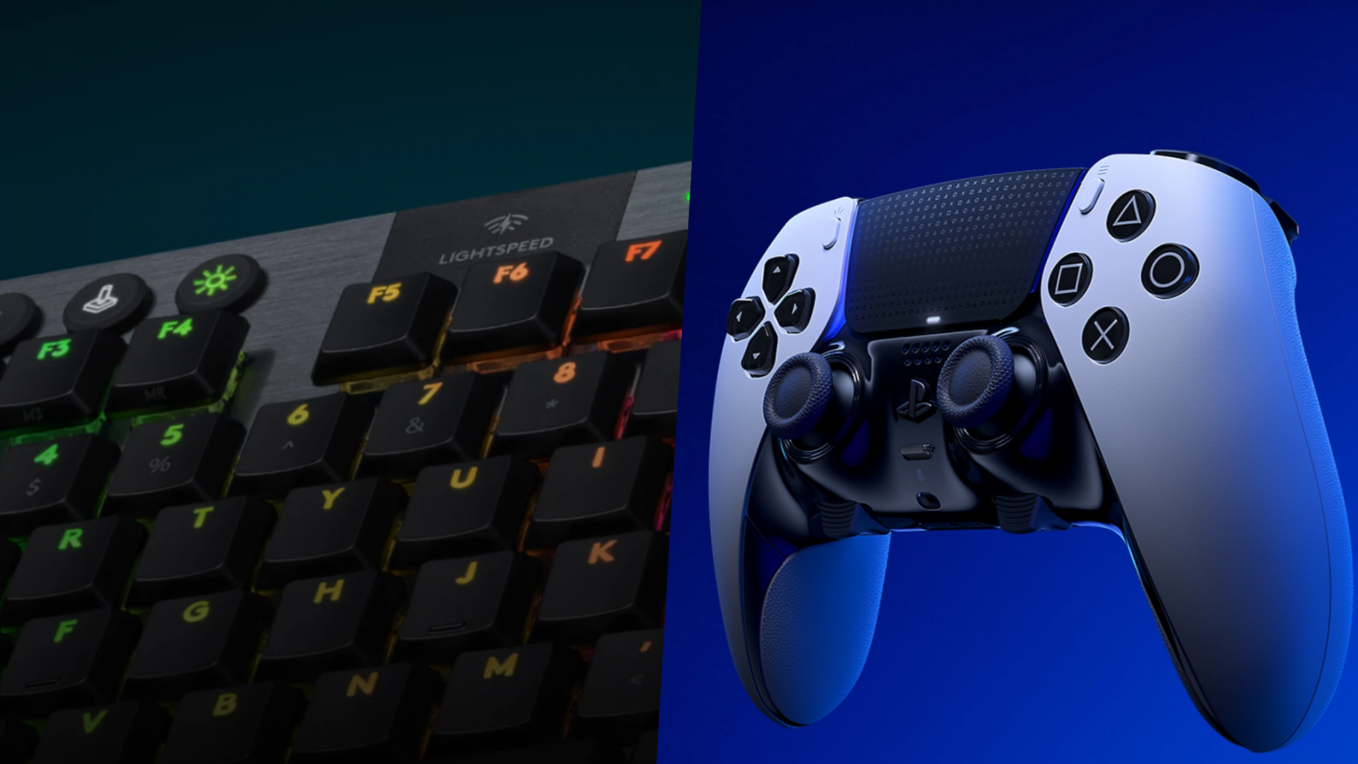 Keyboard & Mouse is better than Controller for most multiplayer games (Image via Logitech | Sony)