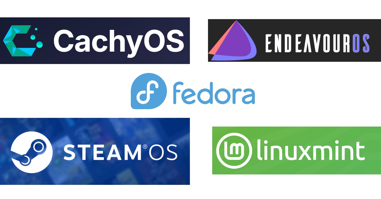 Picture of a bunch of Linux OSes
