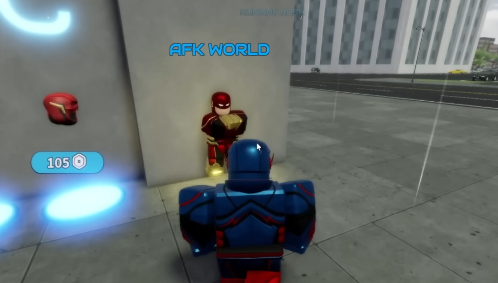 Visit the AFK World to earn EXP passively (Image via Varis Studios | Roblox)