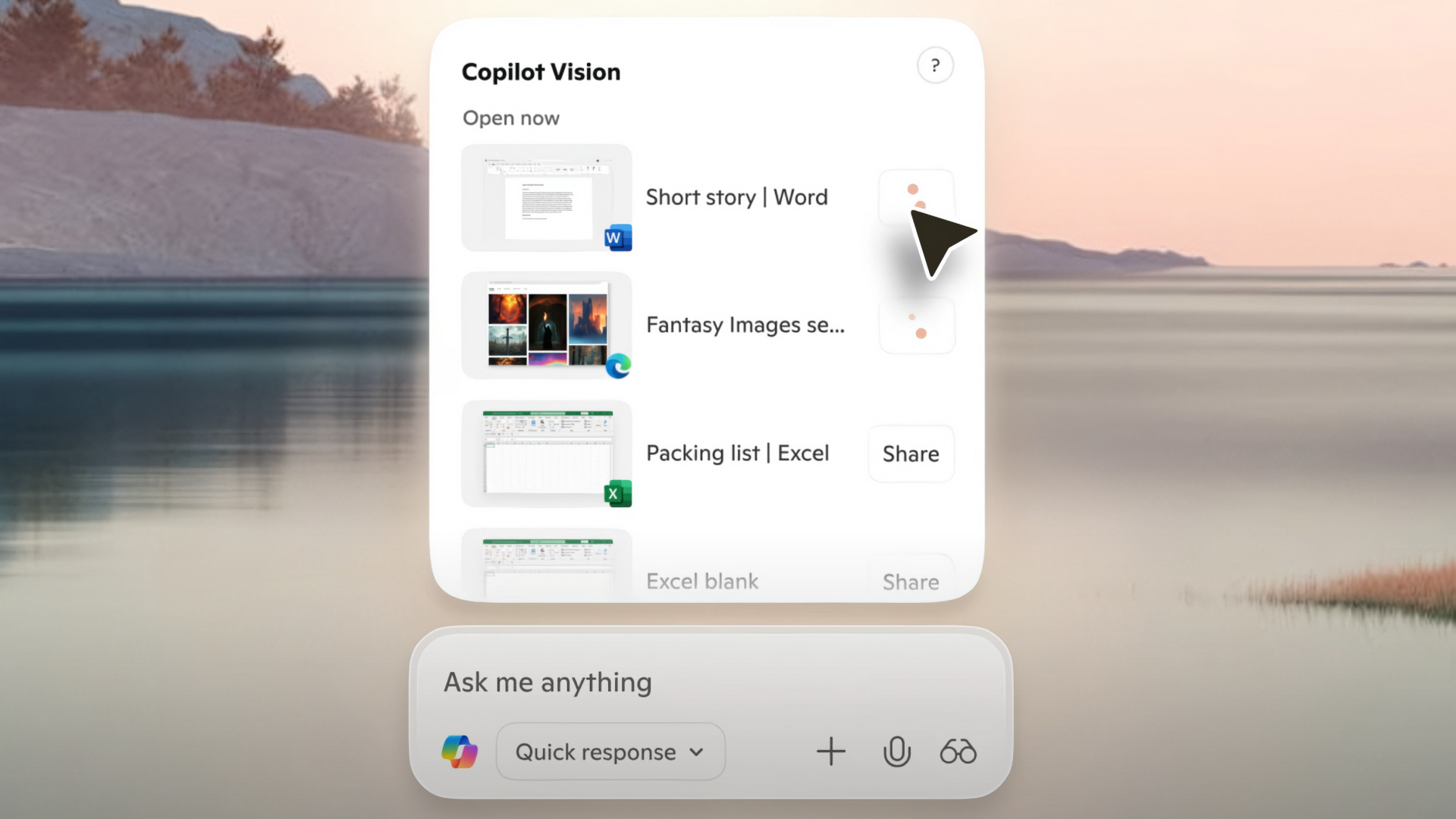 Copilot Vision in action (Image via Microsoft)