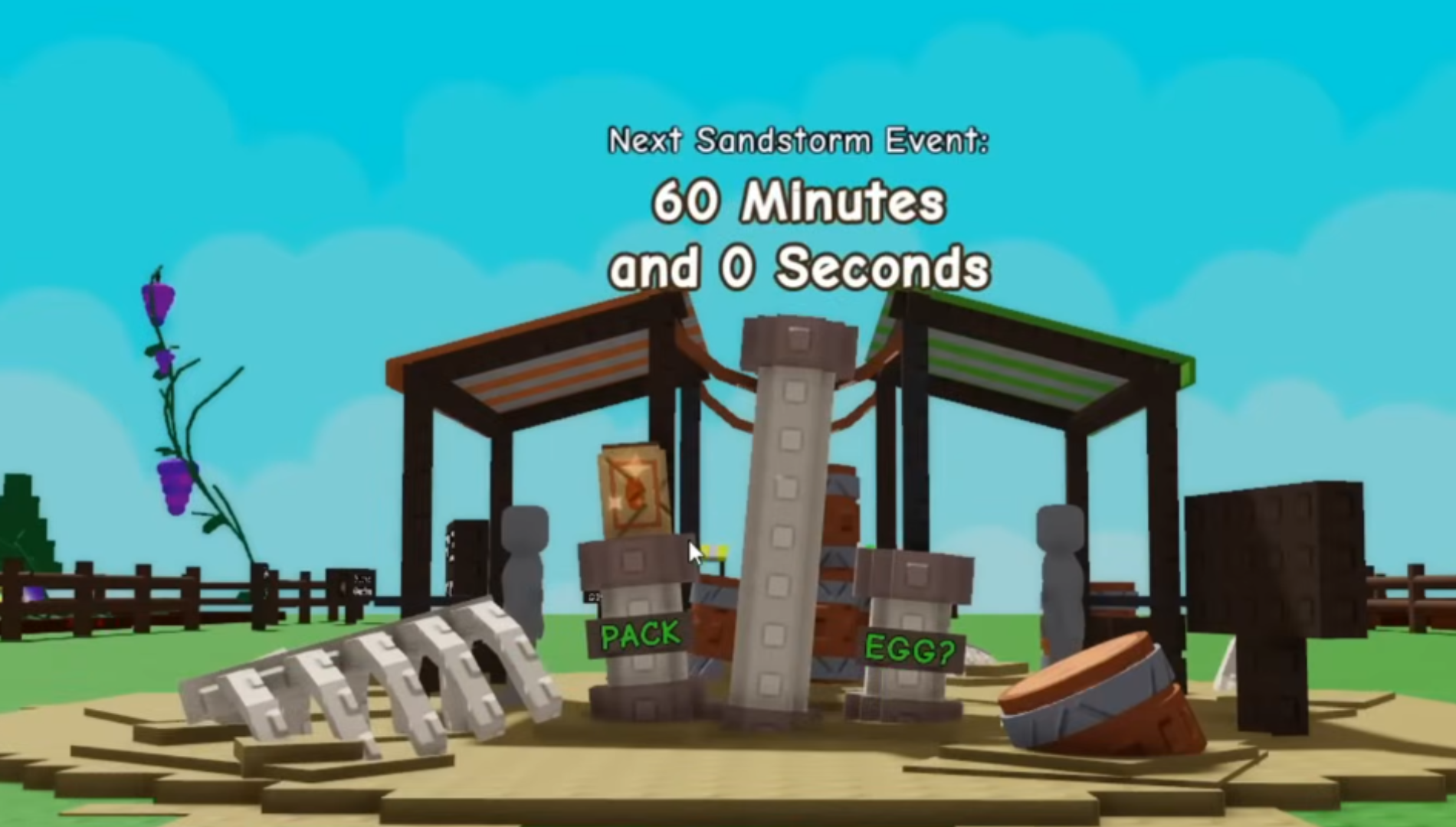 Fossil Pack and Egg stand will appear in the middle of the map (Image via ItzVexo/YouTube)