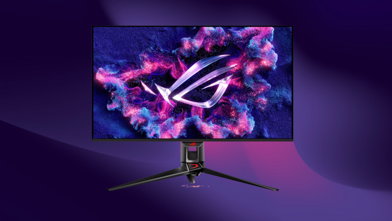 Get this ASUS ROG Swift OLED monitor for $130 off (Image via ASUS | Amazon | Deltia's Gaming)