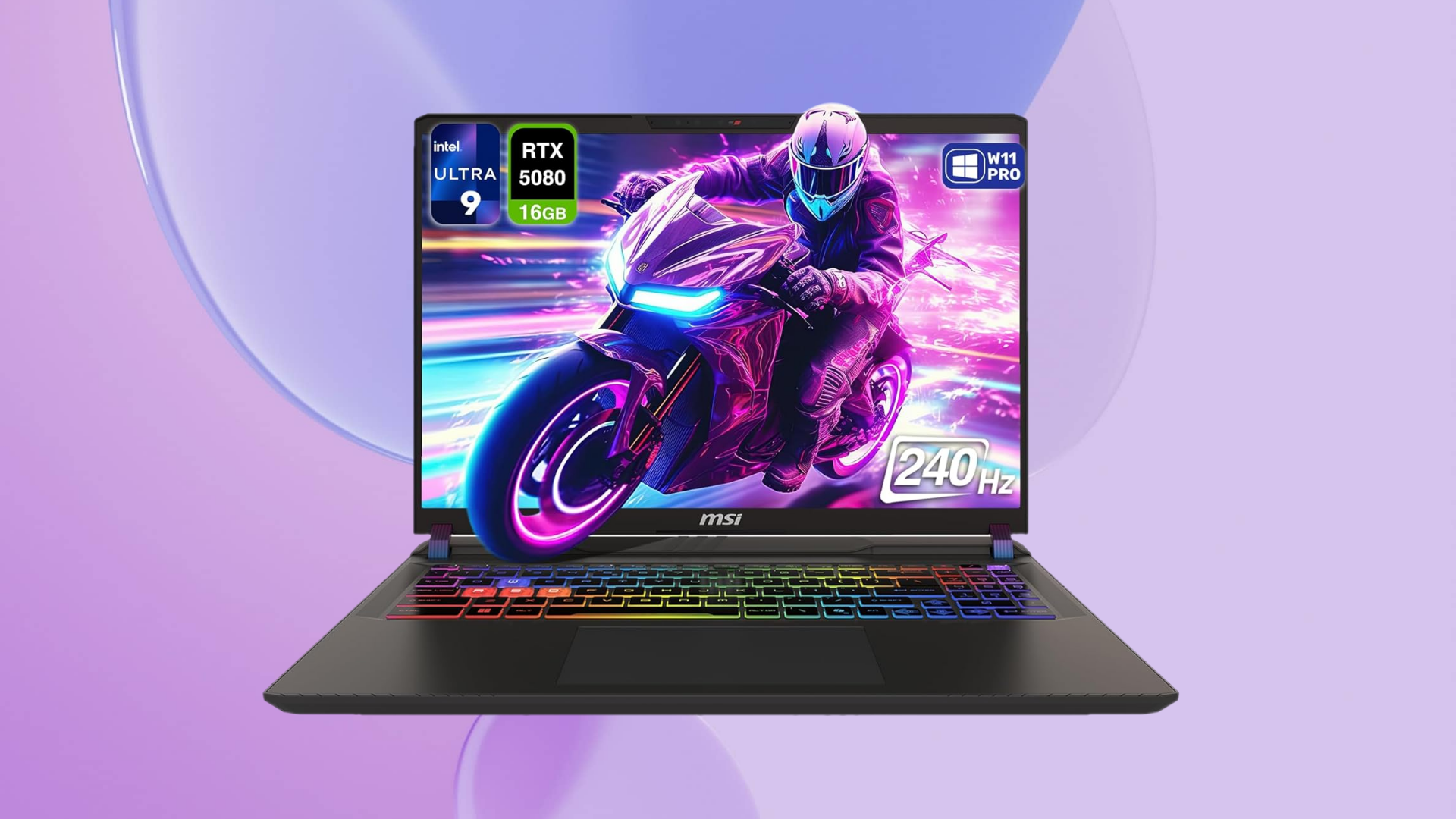 An image of MSI Vector 16 HX AI 400 Gaming Laptop