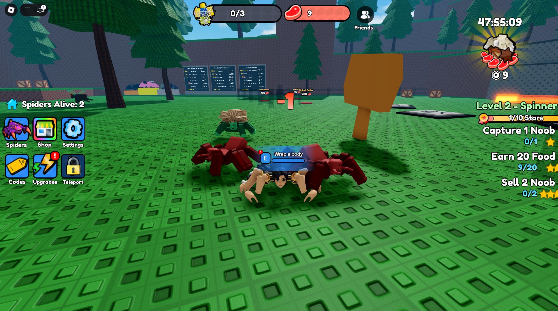 Killing mosquitoes for food (Image via Roblox Corporation)