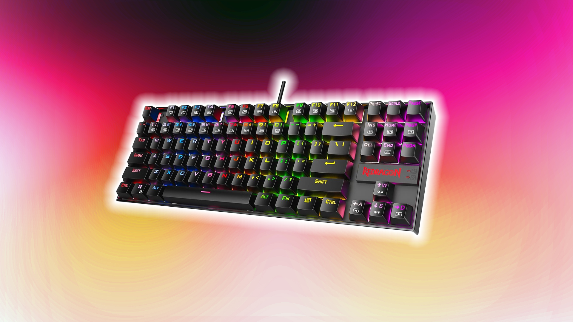 Image showing the Redragon Kumara 552, a budget mechanical keyboard under $100 (Image via Amazon)