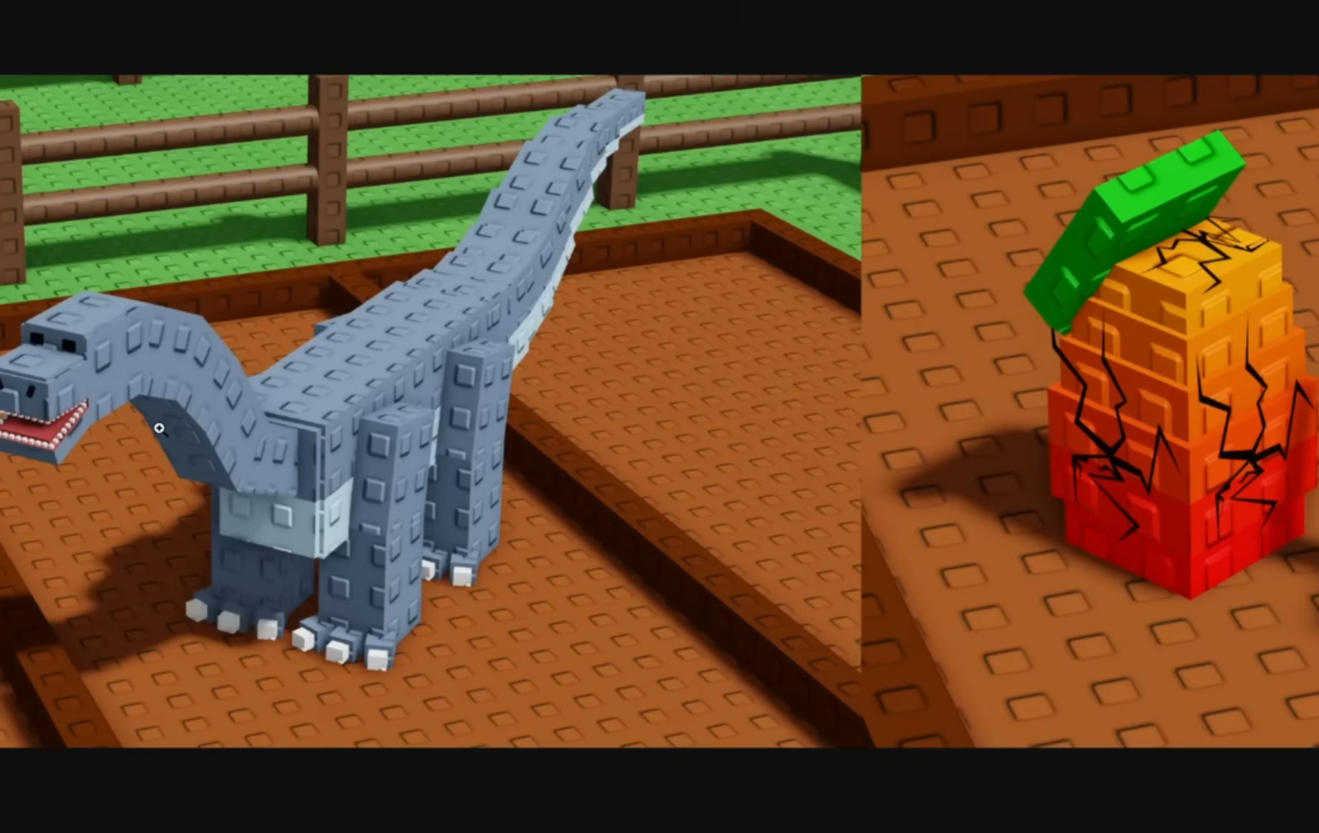 Another visual of a second dinosaur-themed pet.
