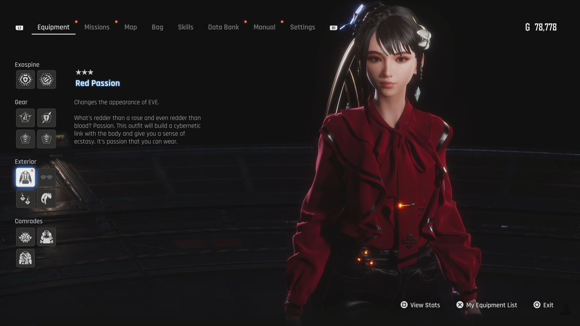 Red Passion Stellar Blade Outfit