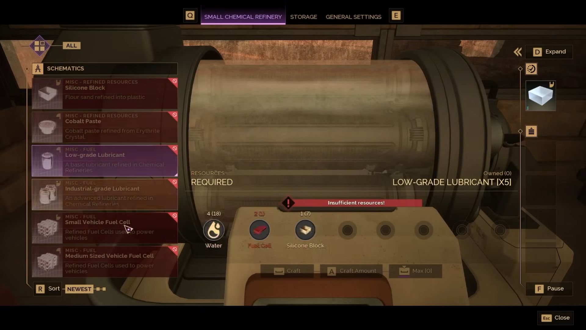 Crafting Refinery in Dune Awakening