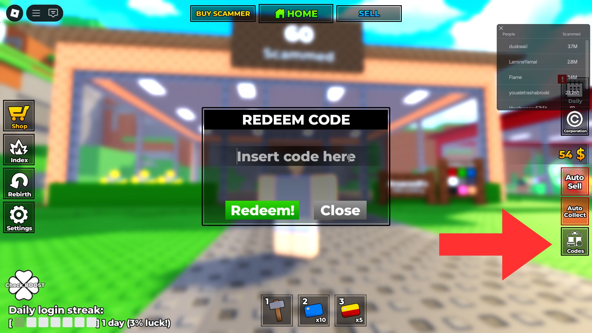 build a scam empire codes