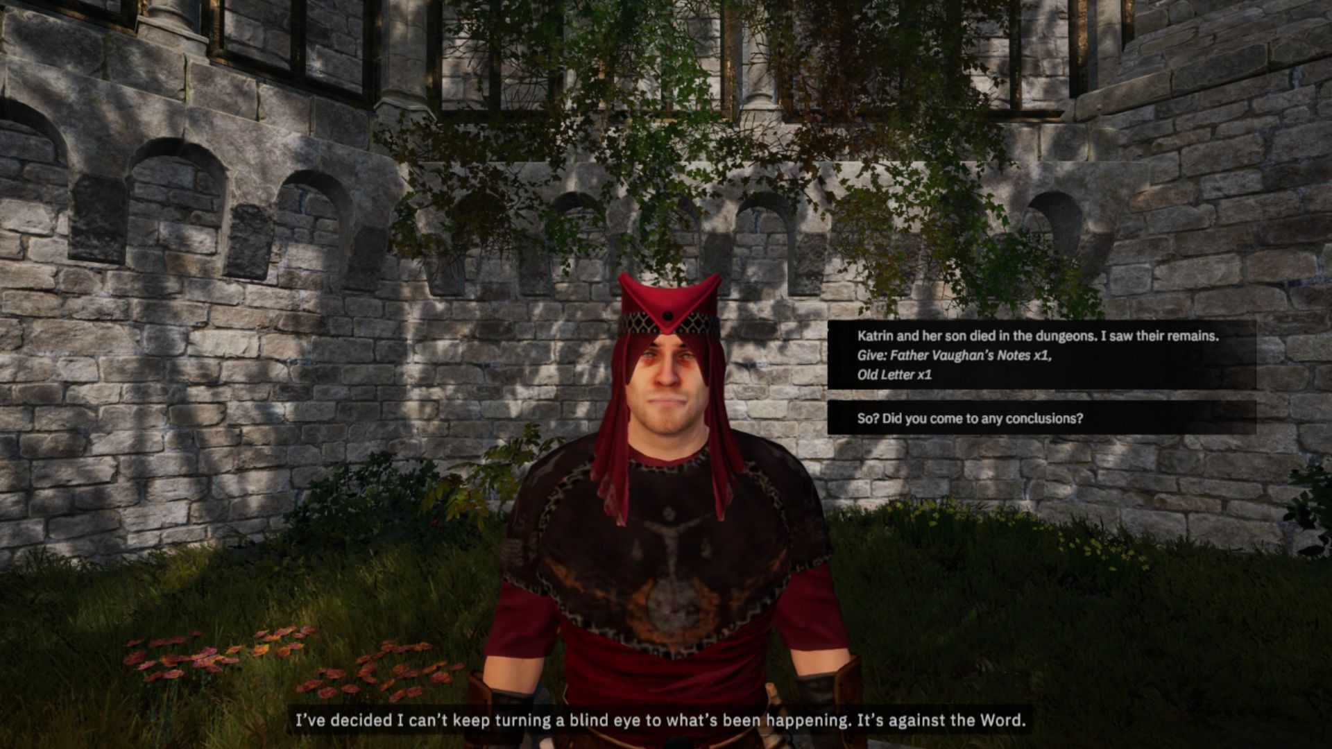 Talk to the priest (Source: Awaken Realms)