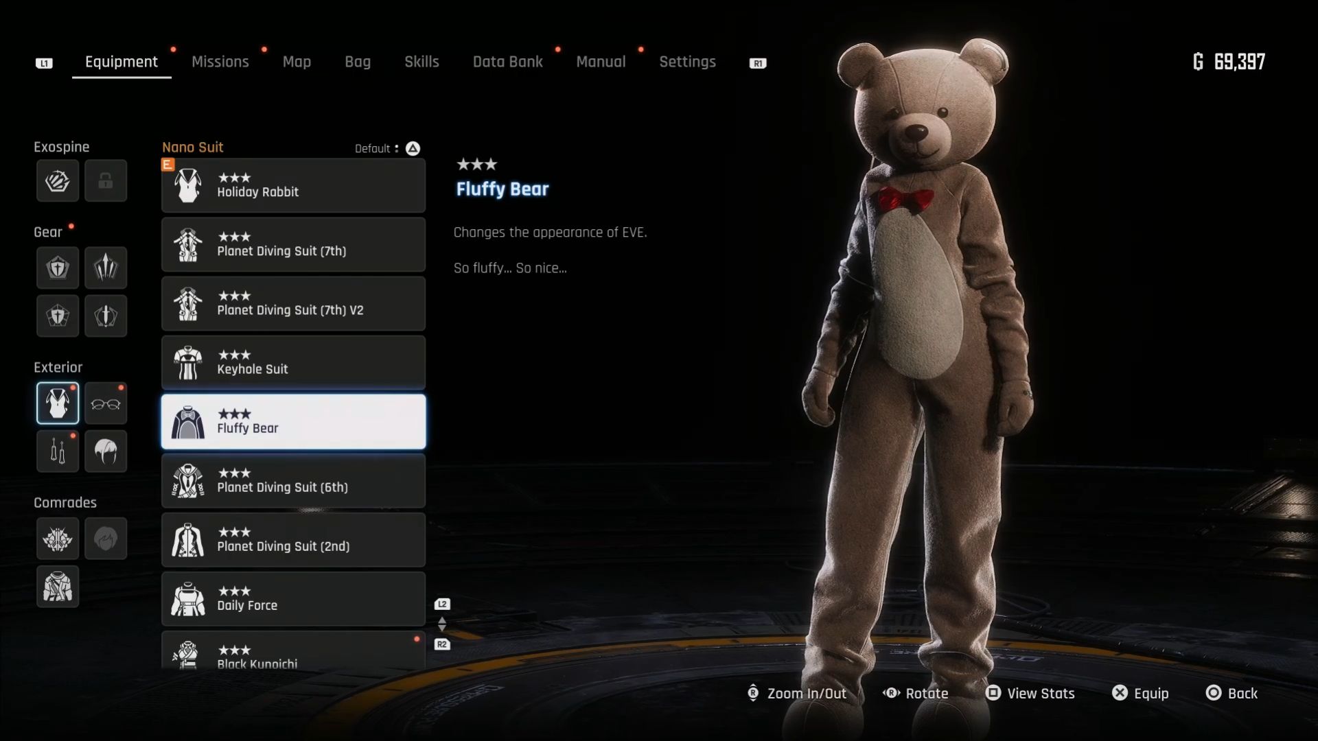 Fluffy Bear Outfit in Stellar Blade