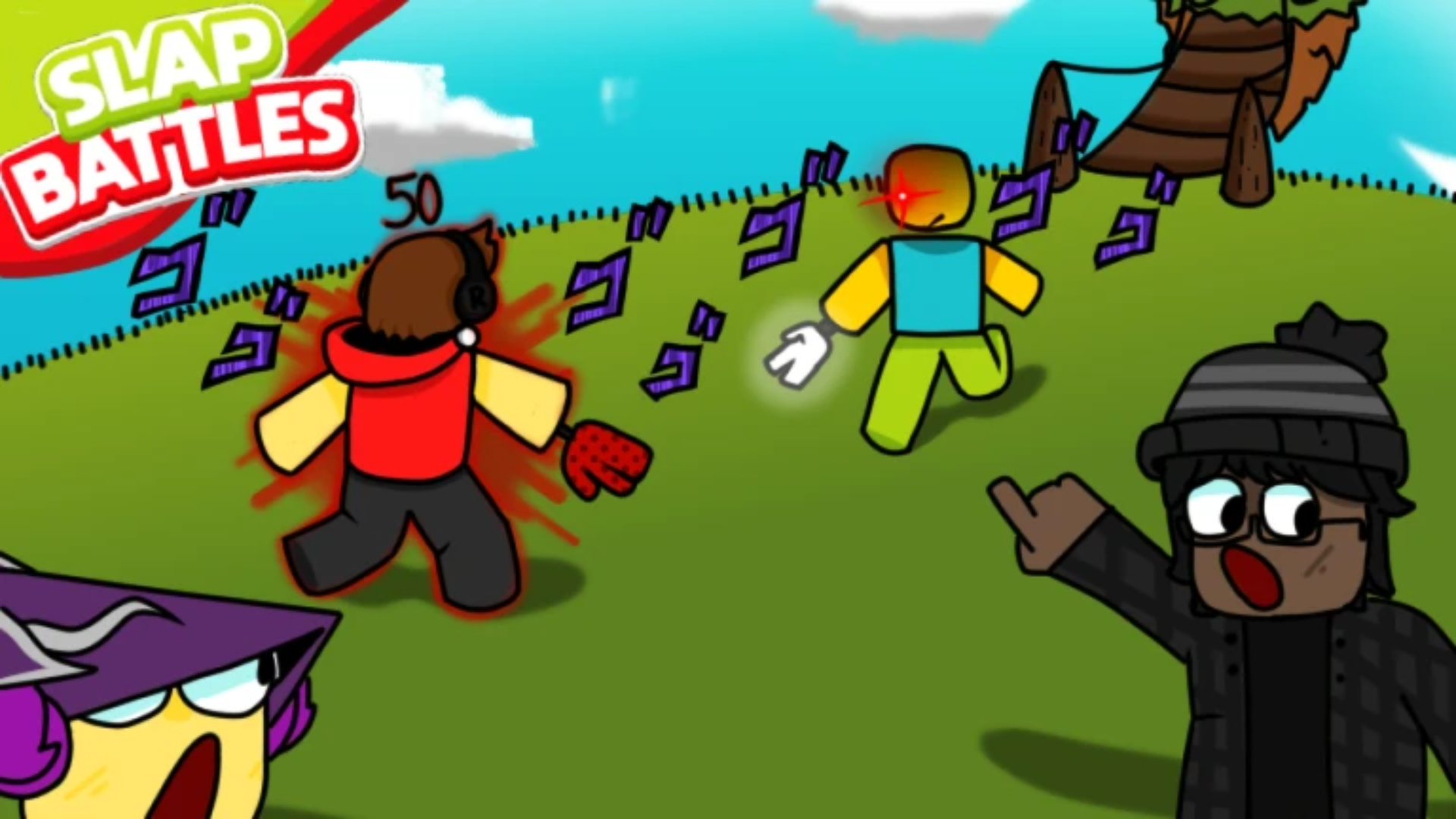 Roblox Slap Battles is a chaotic fighting game (Image via Slap Battles | Roblox)