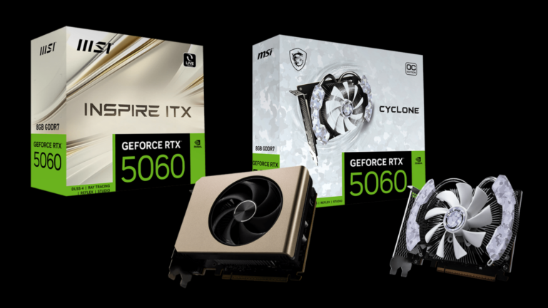 MSI unveils new RTX 5060 compact models (Image via MSI | Deltia’s Gaming)