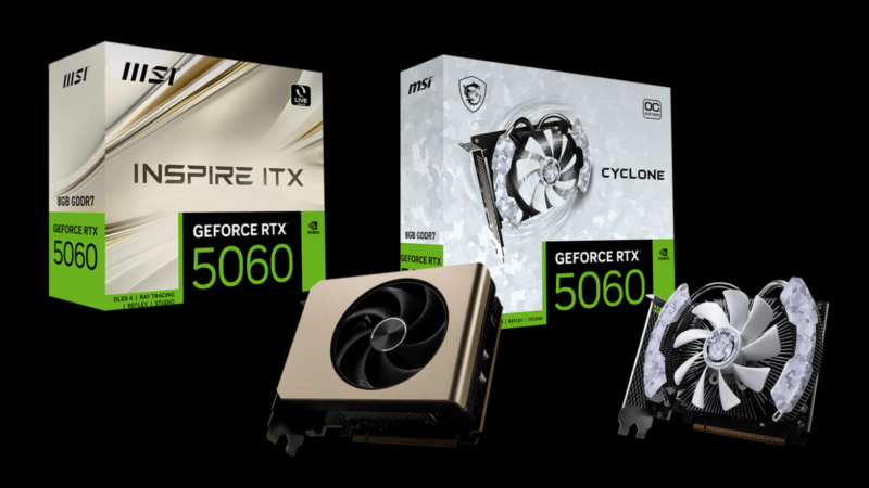 MSI unveils new RTX 5060 compact models (Image via MSI | Deltia’s Gaming)