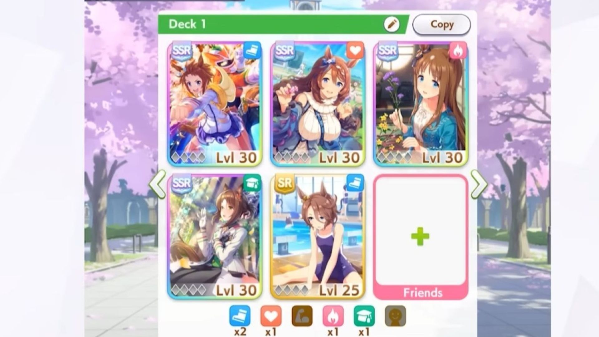 You can add up to six cards to a deck