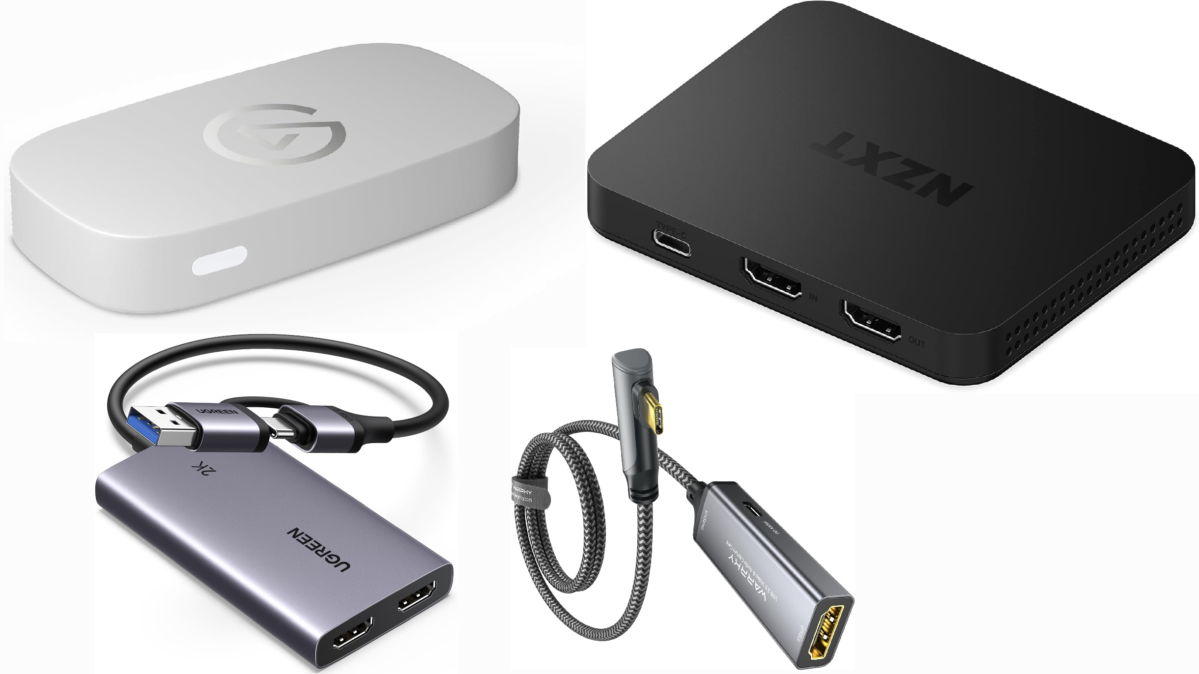 Picture of a bunch of capture cards
