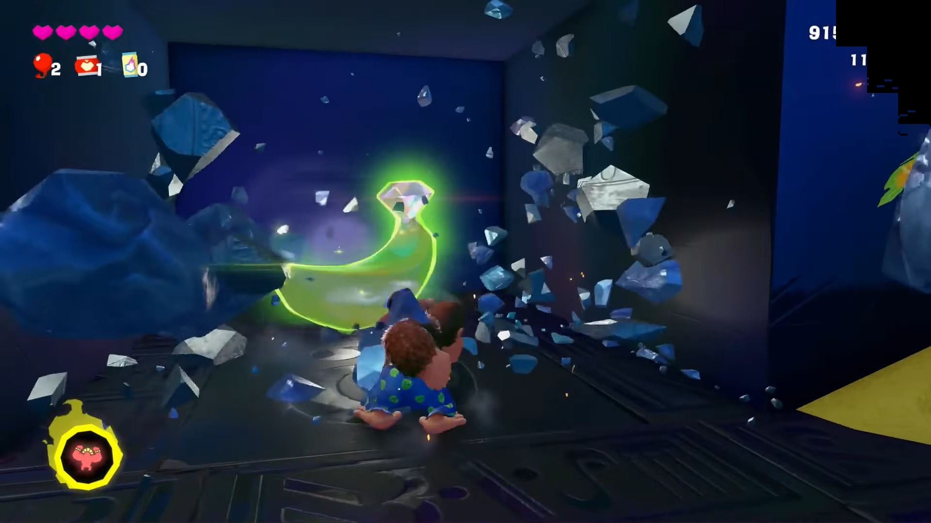 Hidden on Roof Road Banandium Gem (Image via Nintendo | @MonFacts/YouTube)