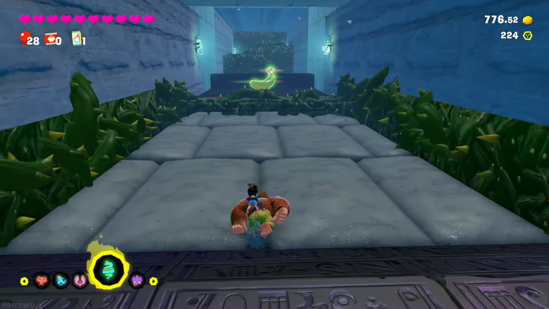 The first Banandium Gem (Image via Nintendo | @PerfectParadox/YouTube)