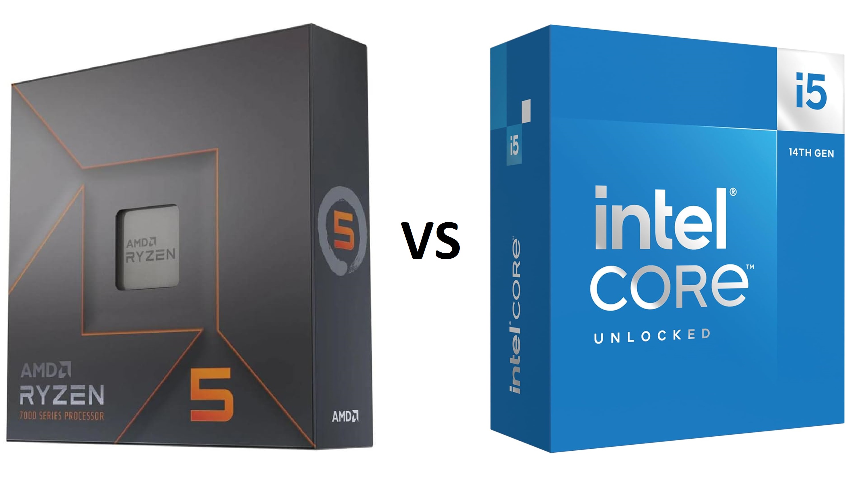 Picture of AMD Ryzen 5 7600X vs Intel Core i5-14600K
