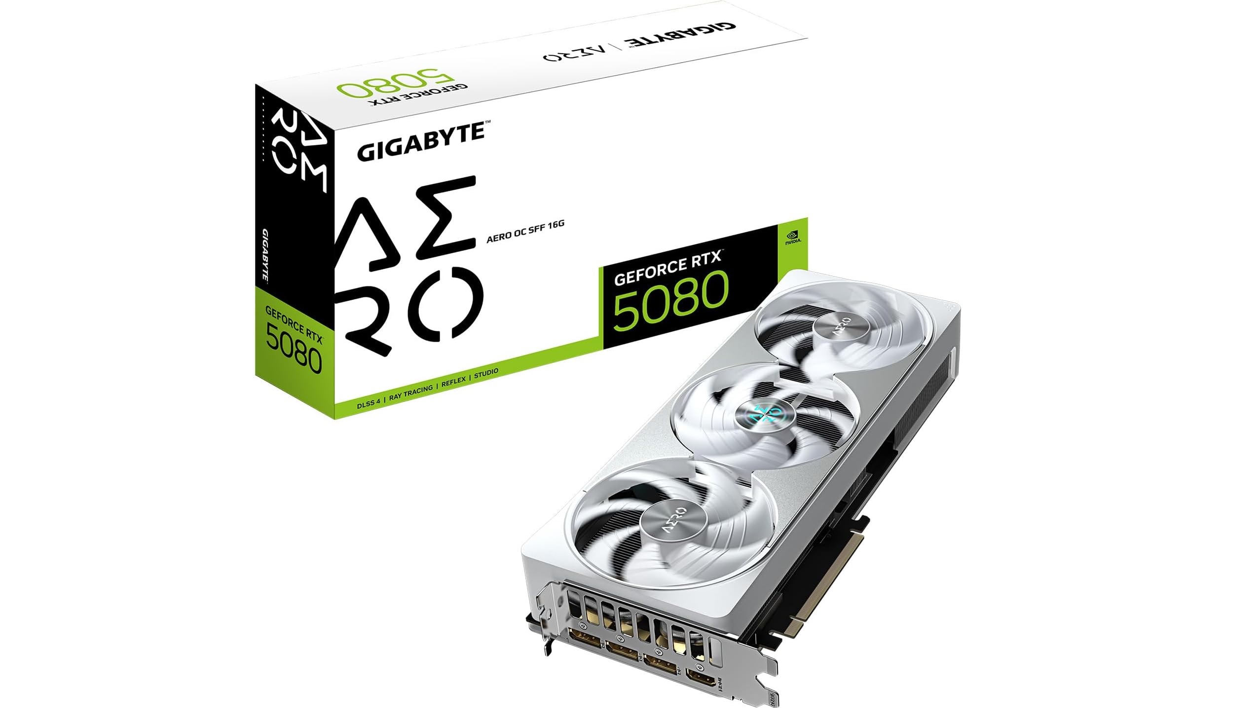 Picture of GIGABYTE GeForce RTX 5080 AERO OC SFF