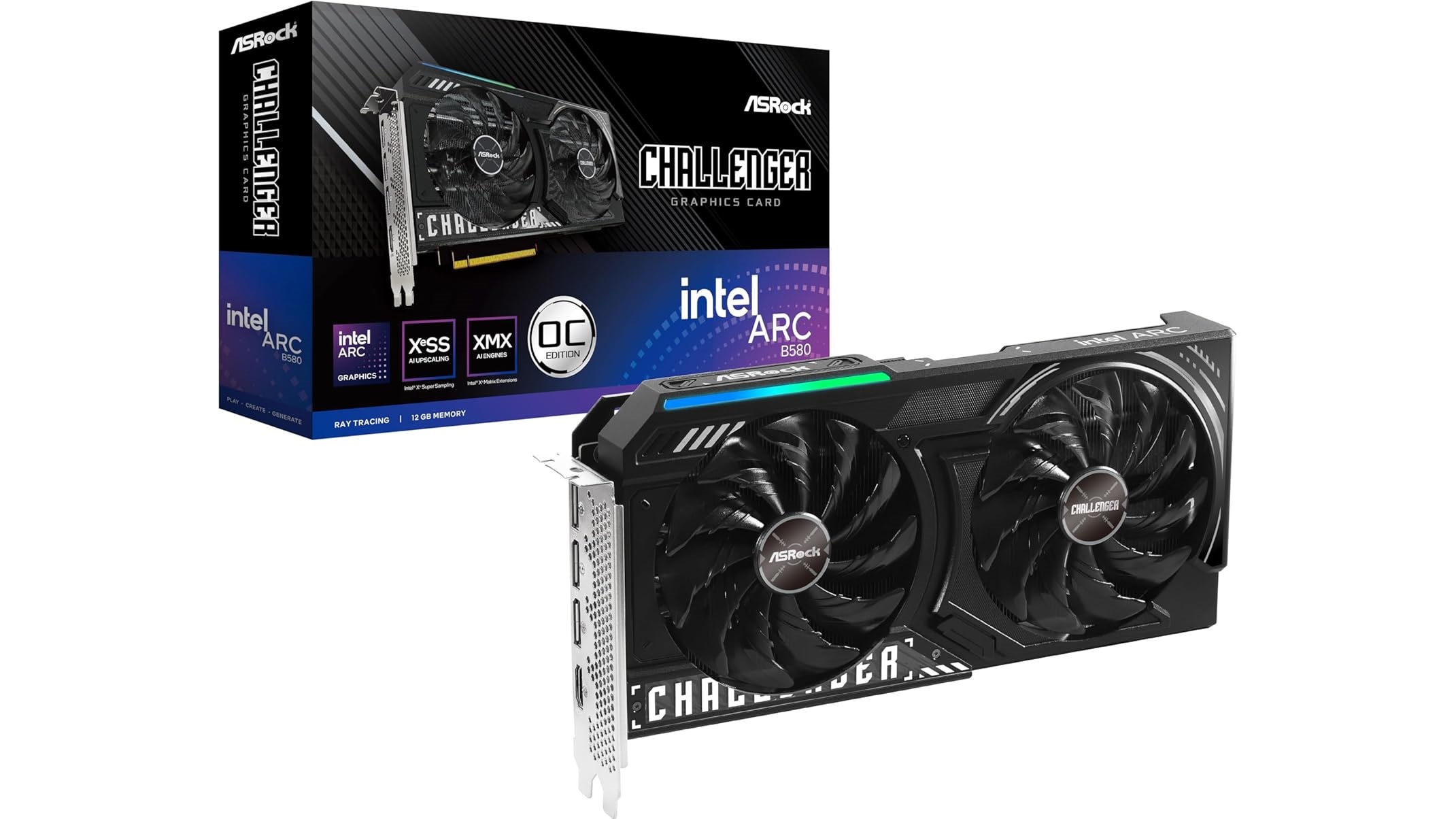 Picture of ASRock Intel ARC B580 Challenger 12GB OC Graphics Card
