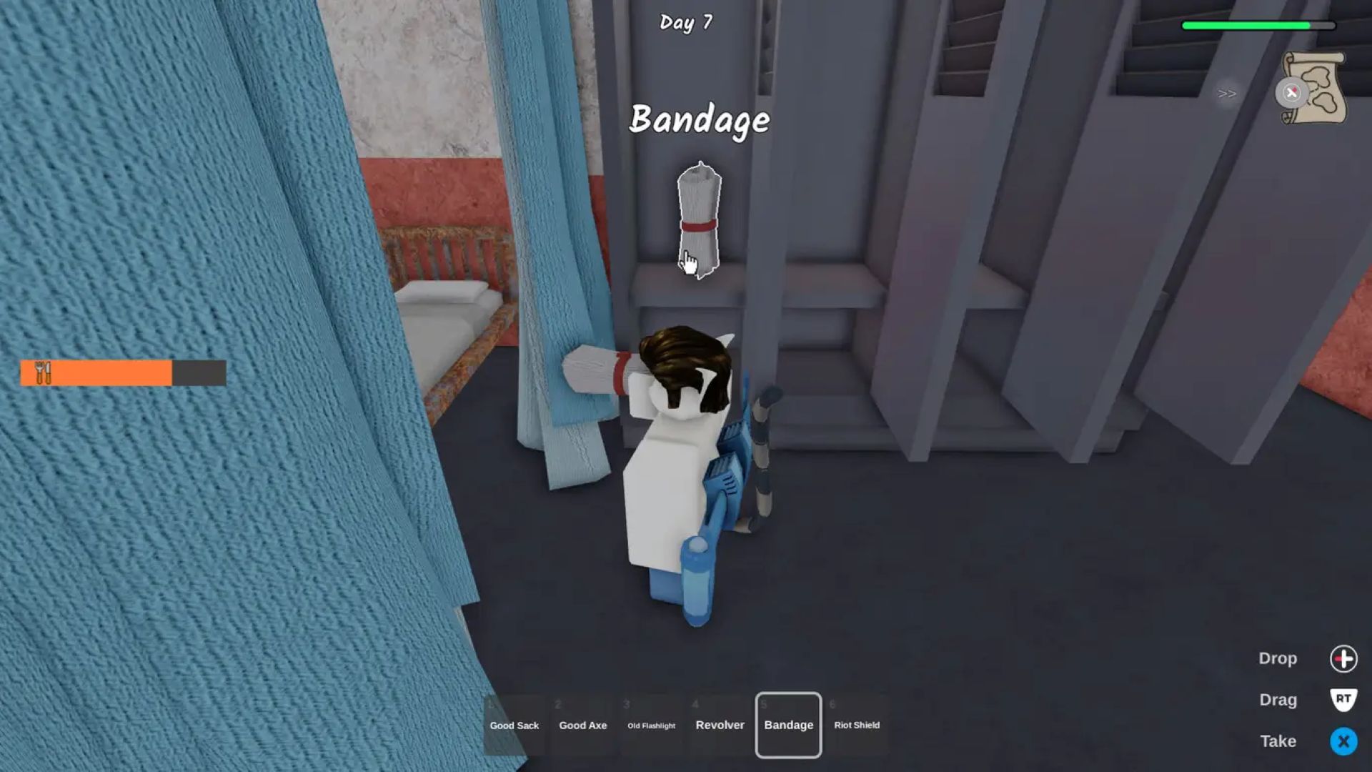 Never forget to look for the most obvious place where this healing item can be stored (Image via Roblox)
