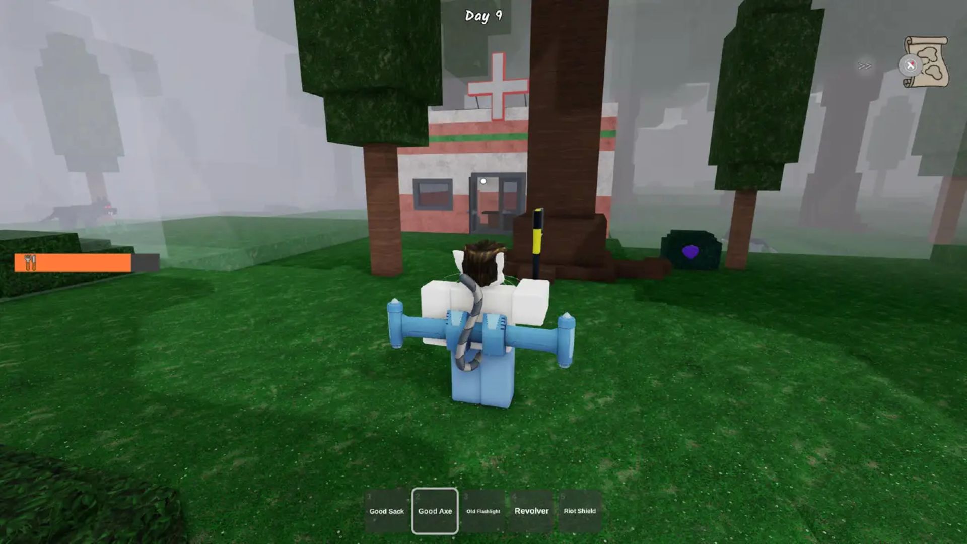 Finding Bandages in 99 Nights in the Forest (Image via Roblox)