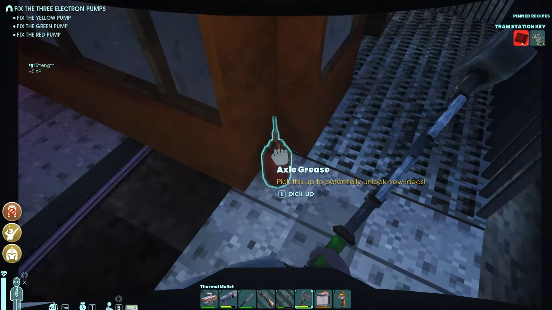 You can find Axle Grease in Train portal world