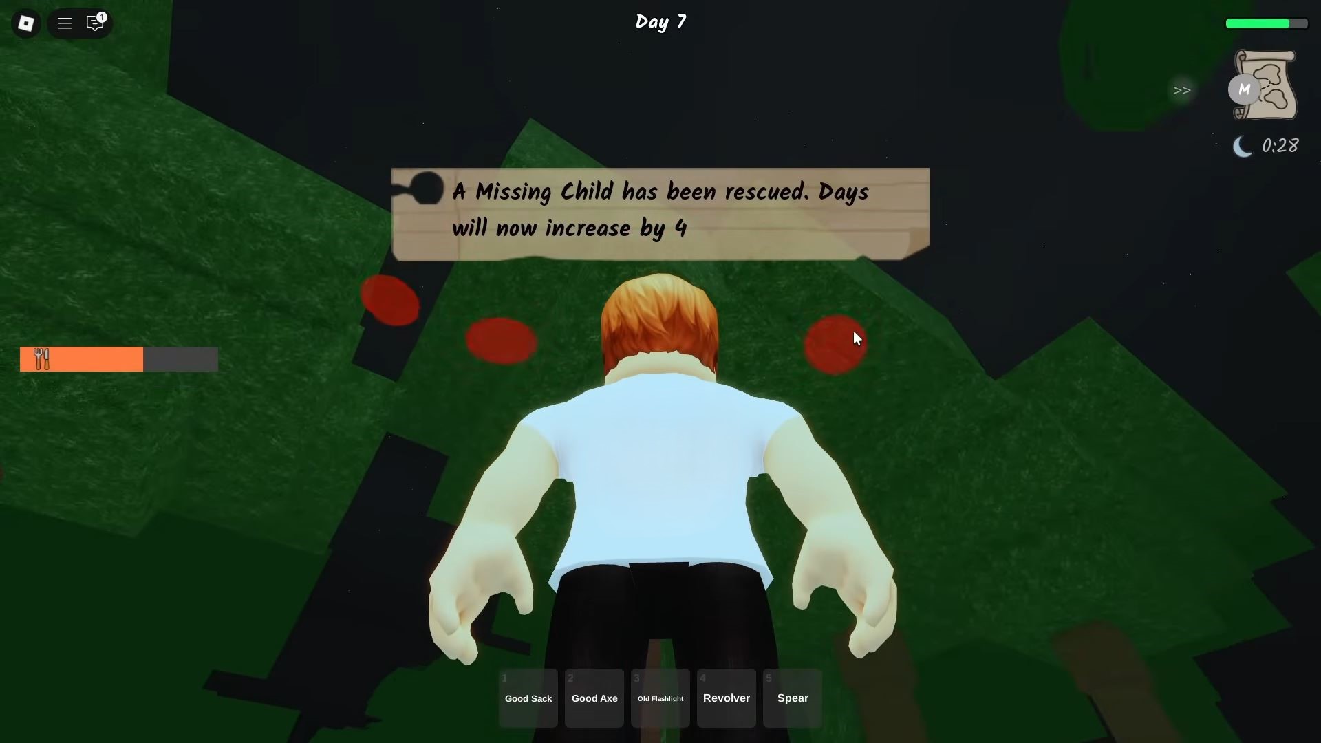 Alien UFO in the sky (Image via Roblox)