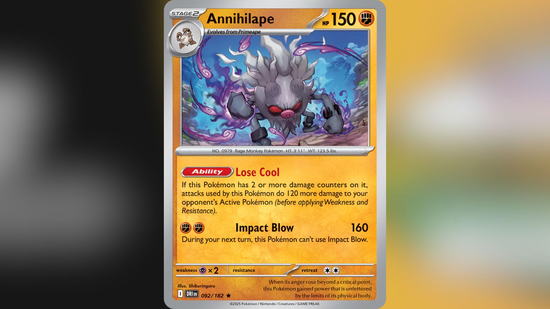 Annihilape from Destined Rivals (Image via TPC)