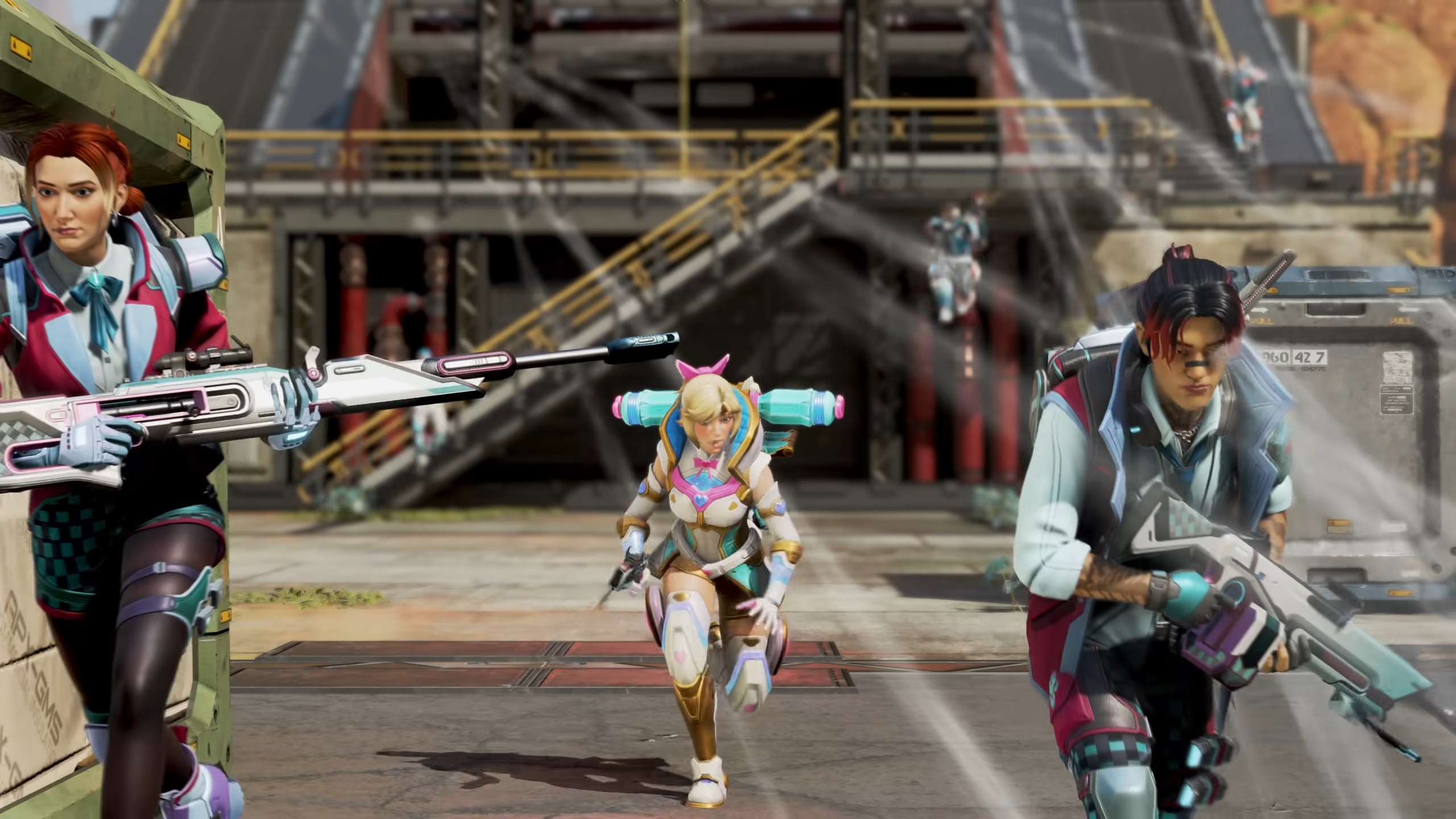 Picture of Horizon, Wattson, and Crypto in Apex Legends