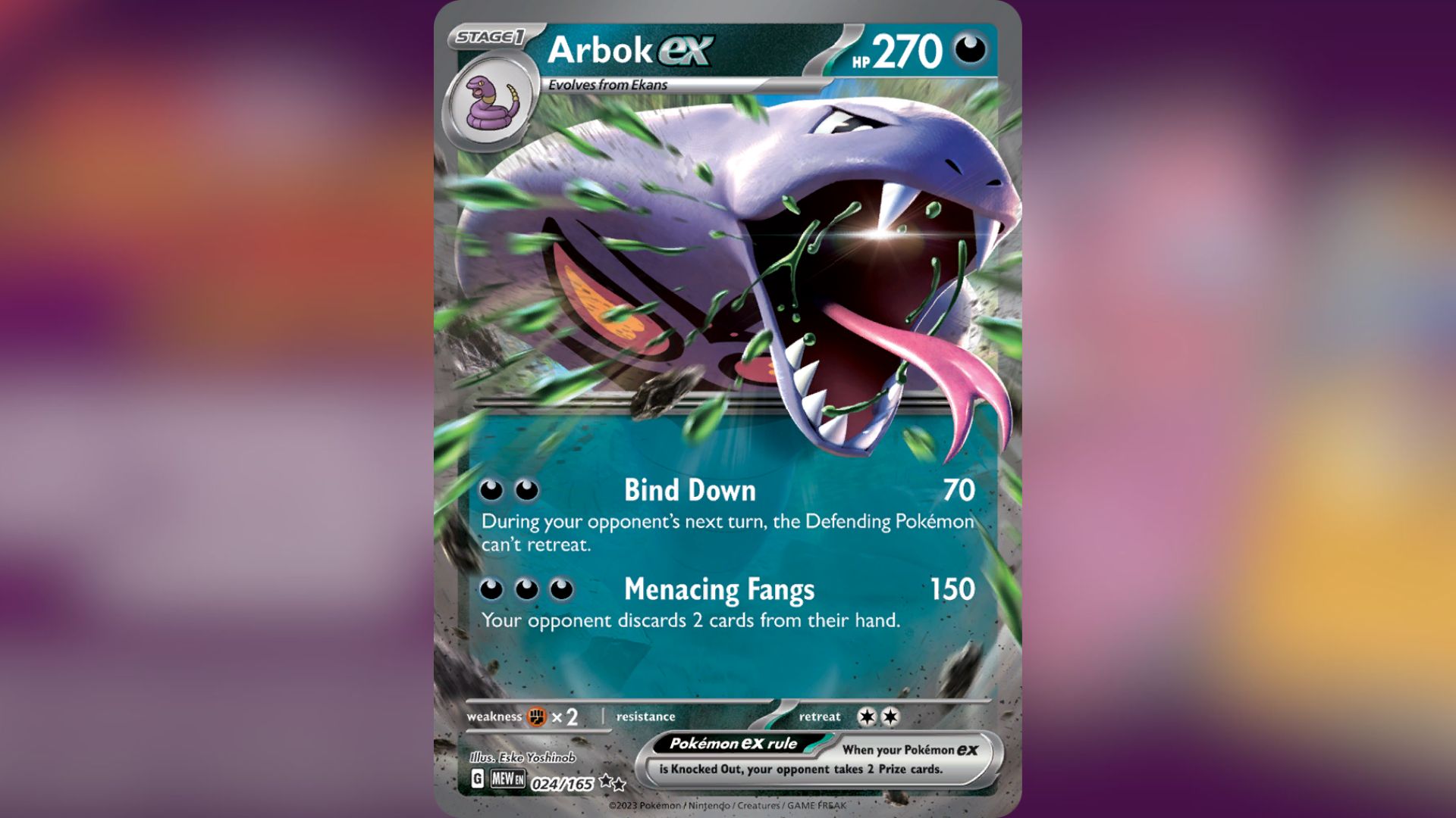 Arbok ex (Image via TPC)