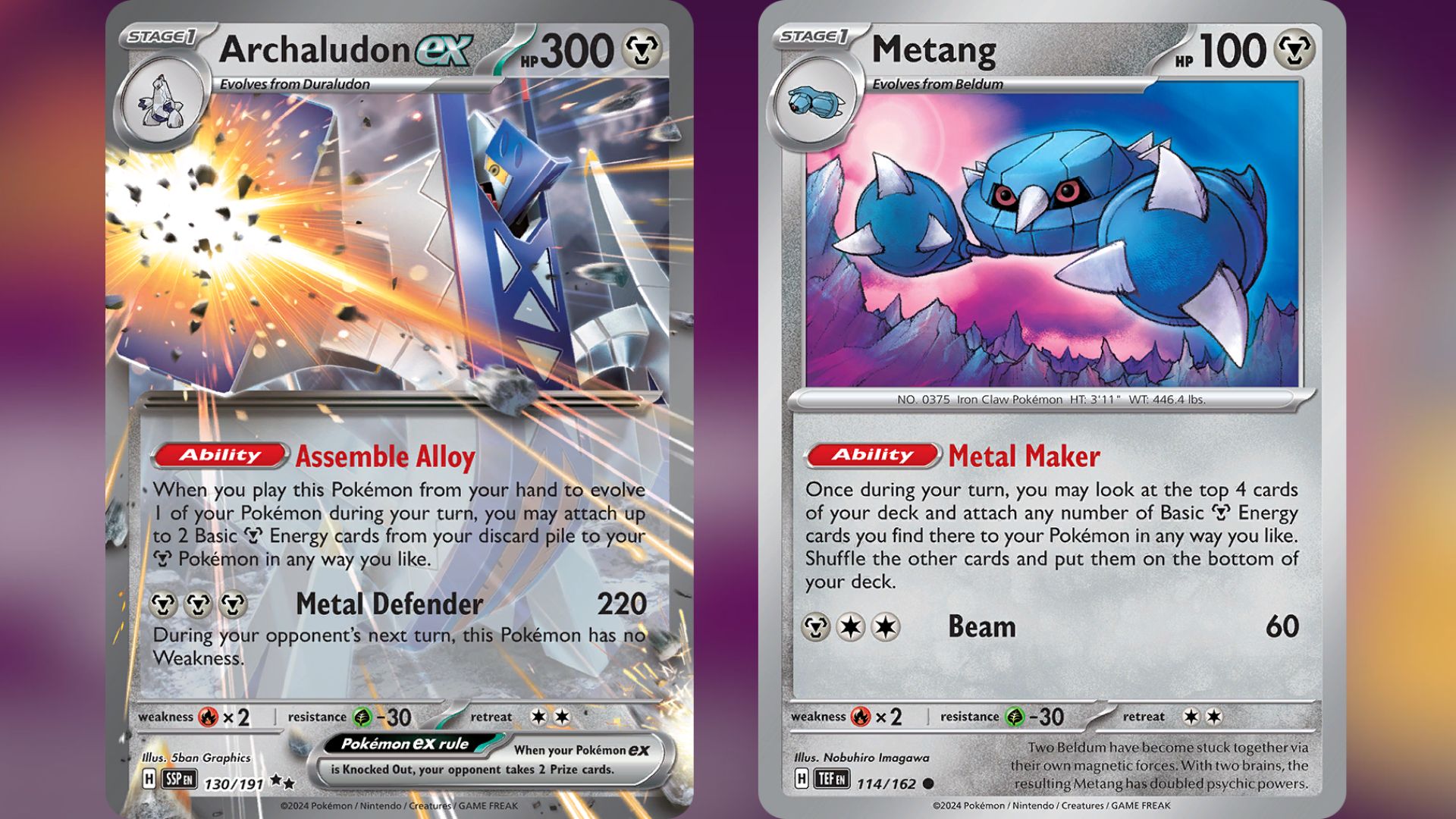 Archaludon ex and Metang (Image via TPC)