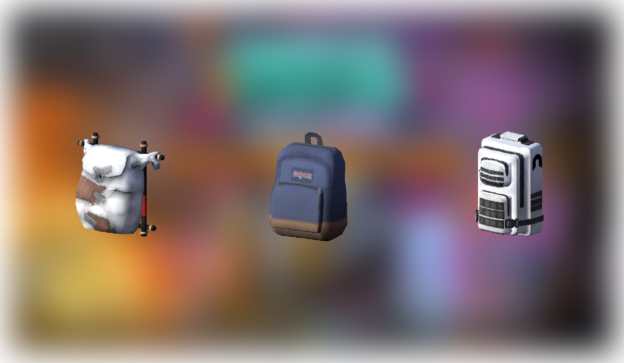 Three Backpacks you can get early in the game. (Source: Deep Field Games)