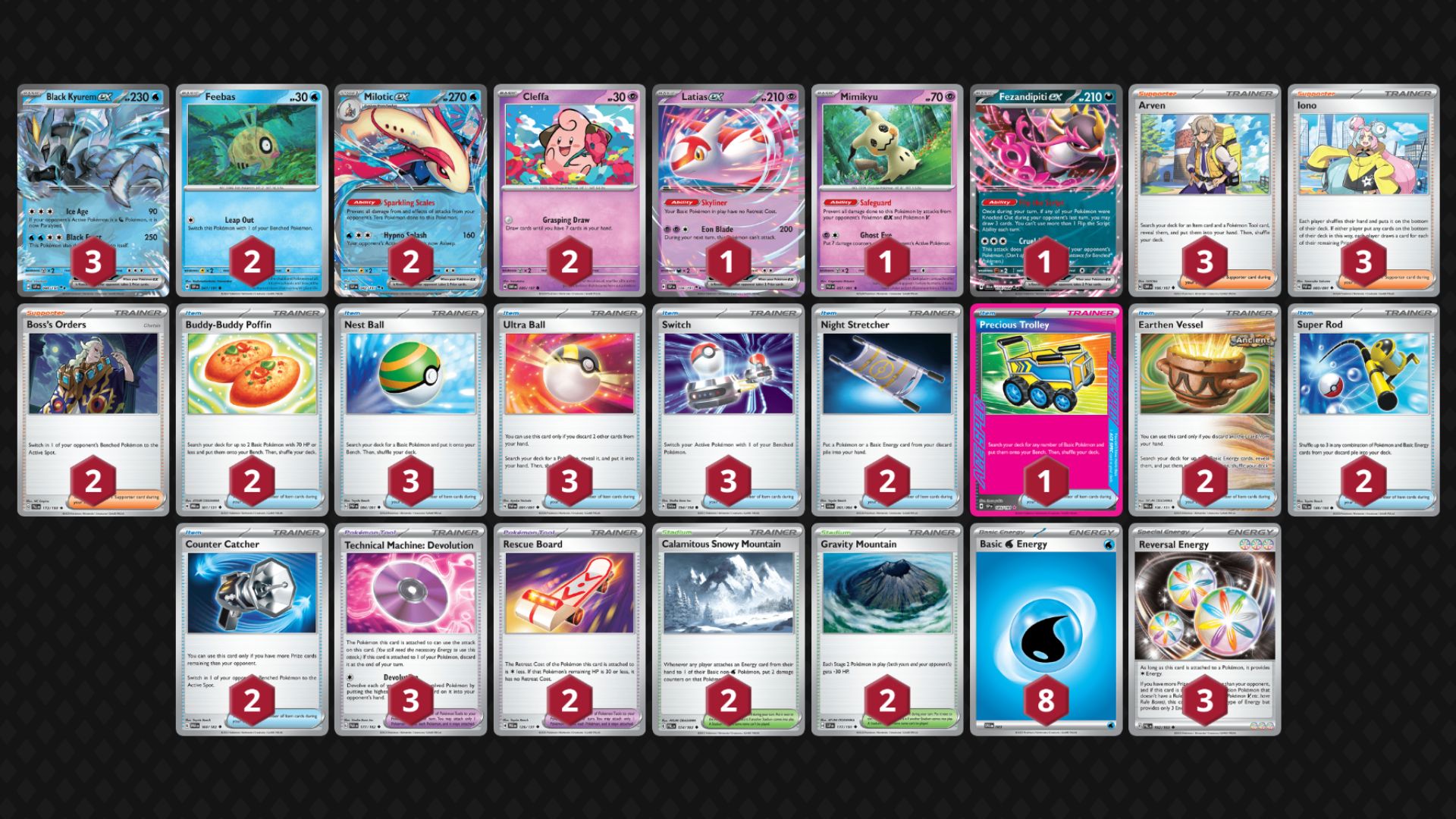 Black Kyurem ex decklist (Image via TPC)