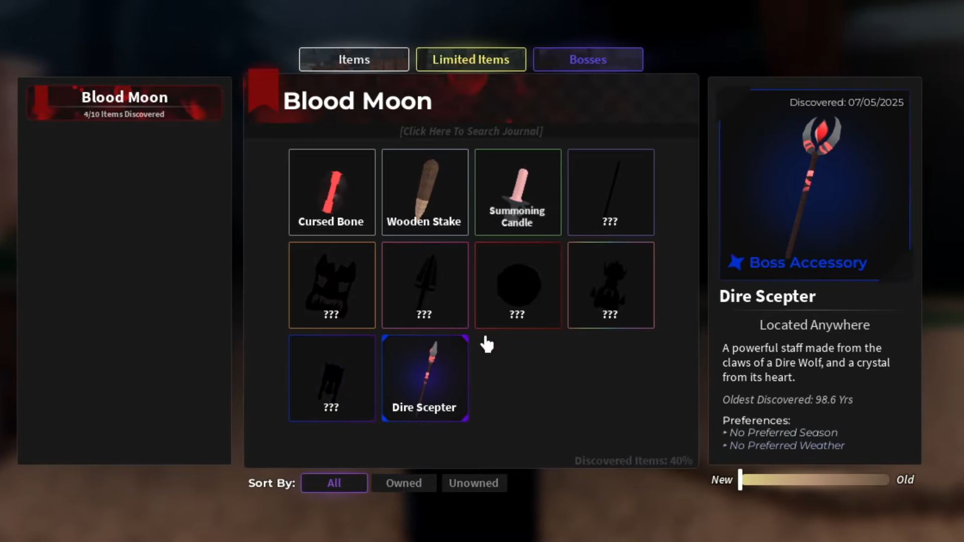 Blood Moon new items (Image via Roblox)