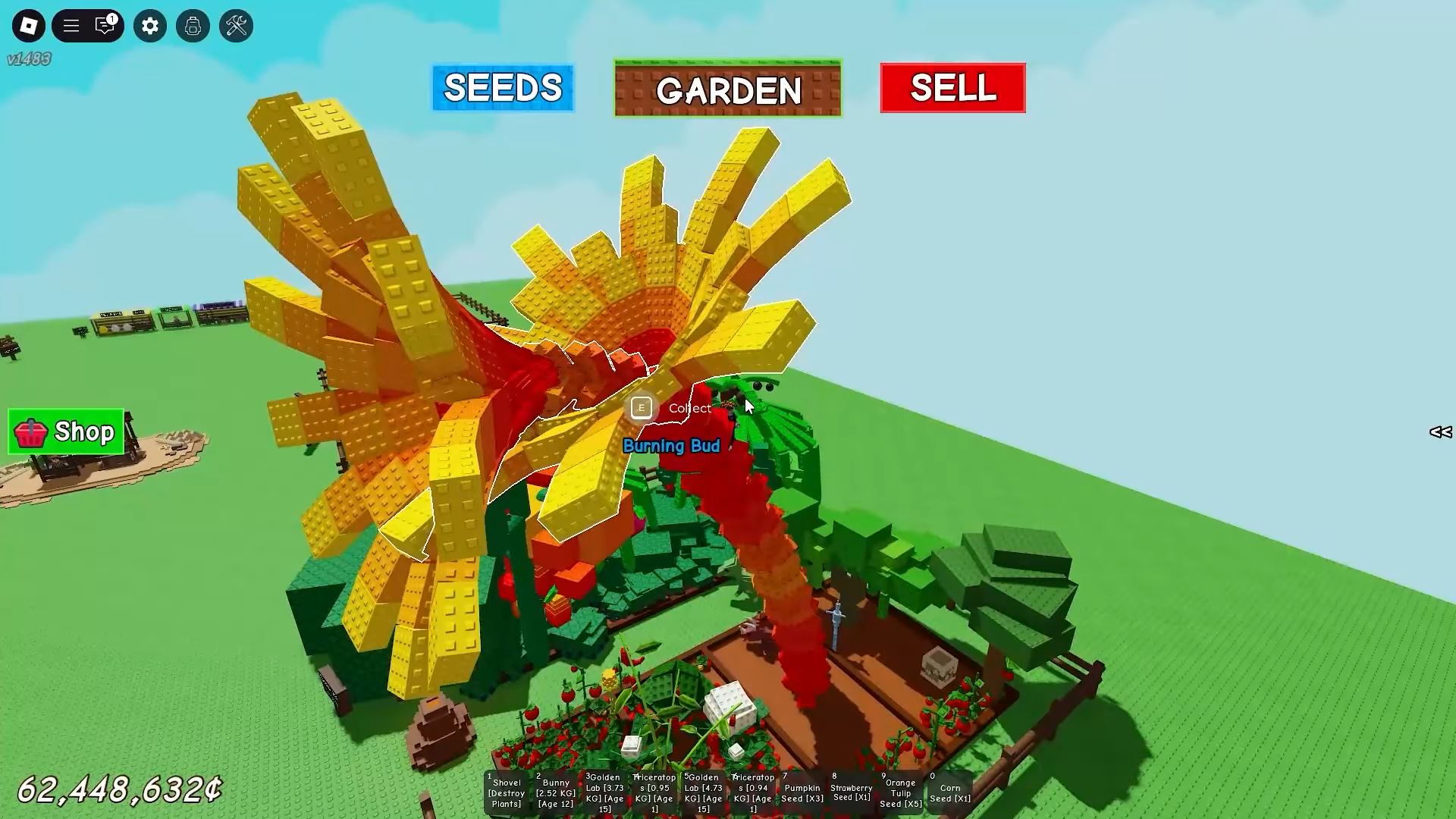 Burning Bud plant (Image via Roblox)