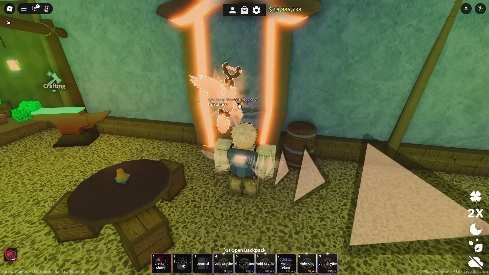 Buying Symphony Shovel (Image via Discord)