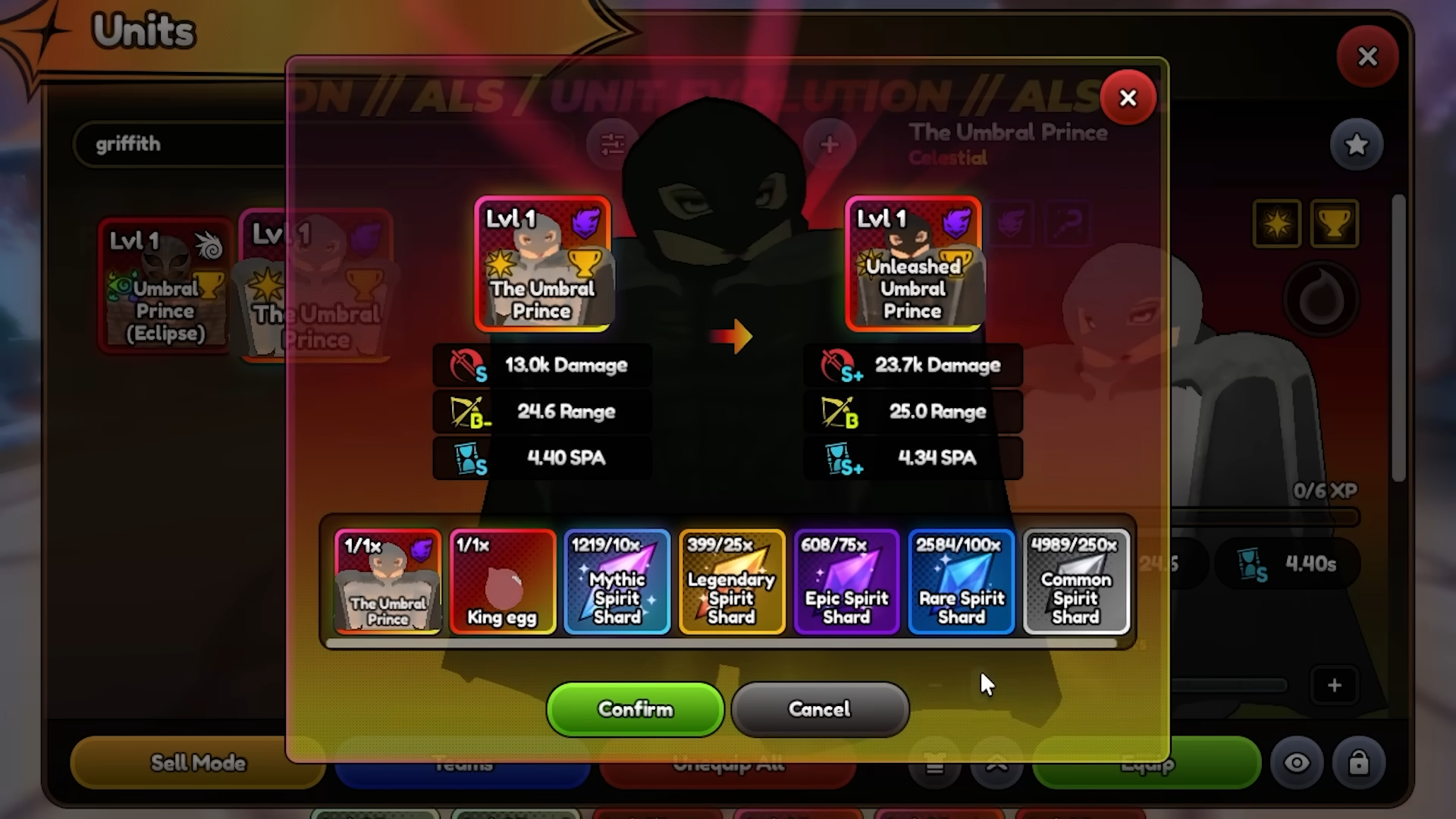 Umbral Prince (Eclipse) Evolution (Image via Roblox Corporation)