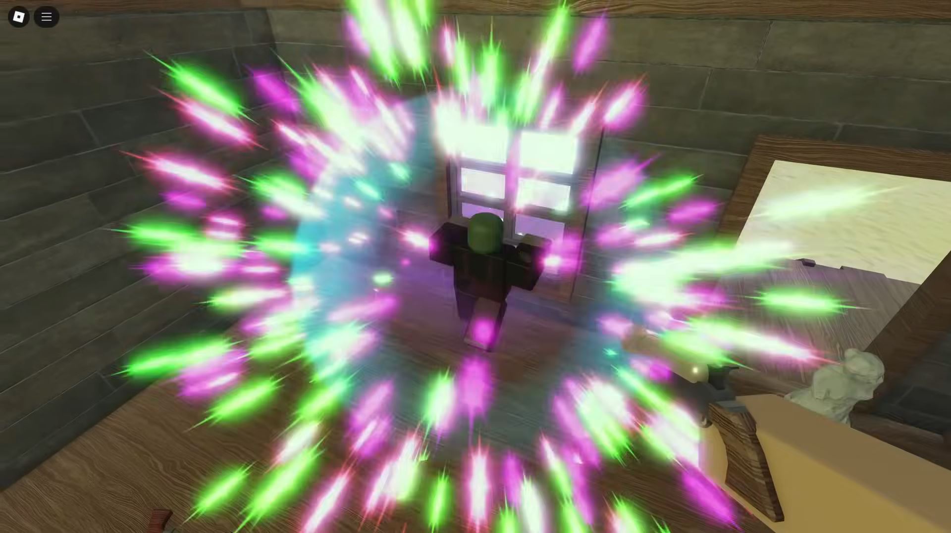 Cooking zombies with Firework Gun (Image via Roblox)