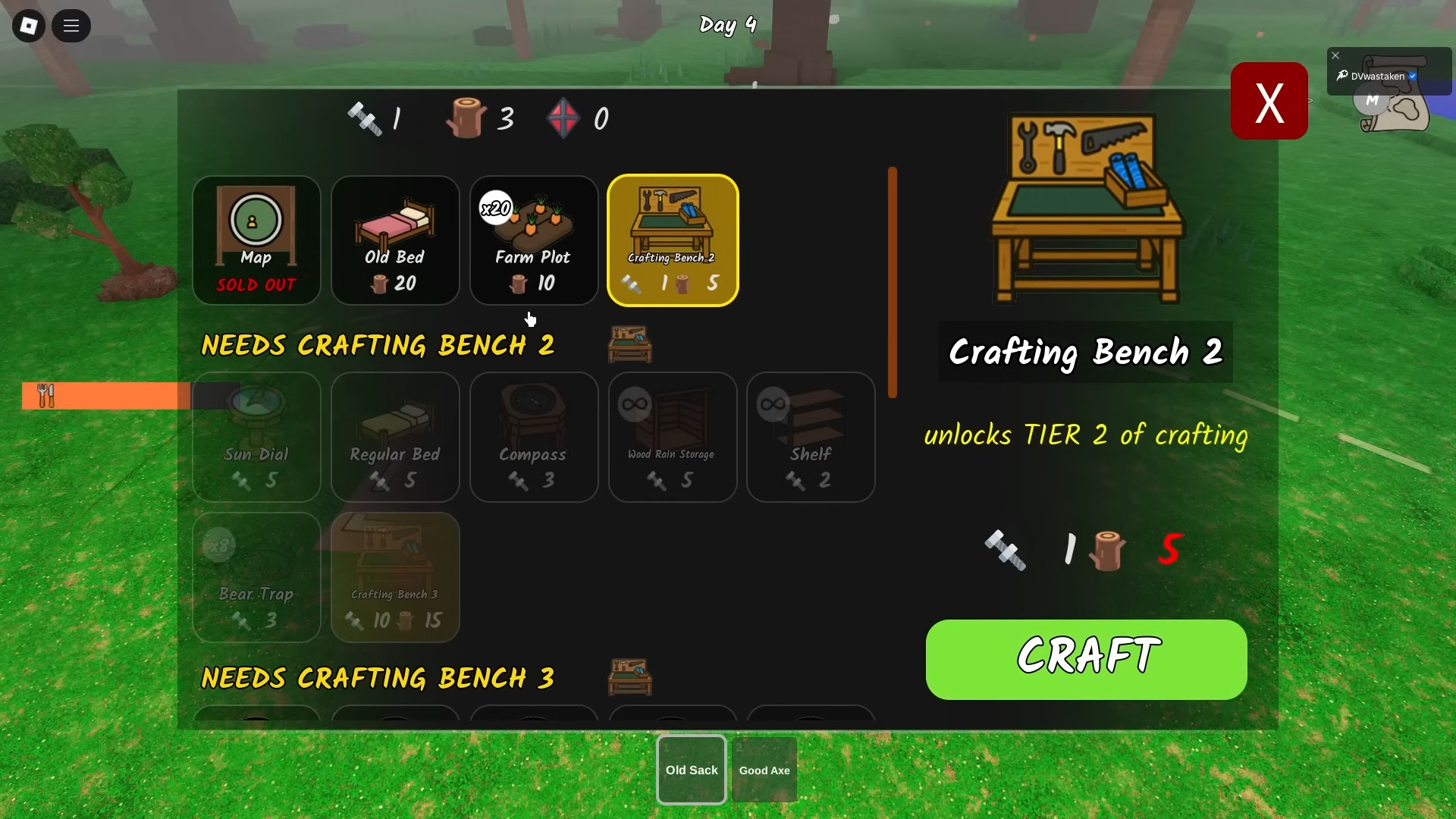 Craft Farm Plots early (Image via Roblox Corporation)